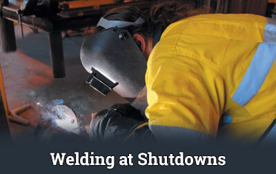 welding shutdowns jobs